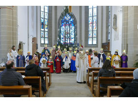Aussendung der Sternsinger in Naumburg (© Karl-Franz Thiede)